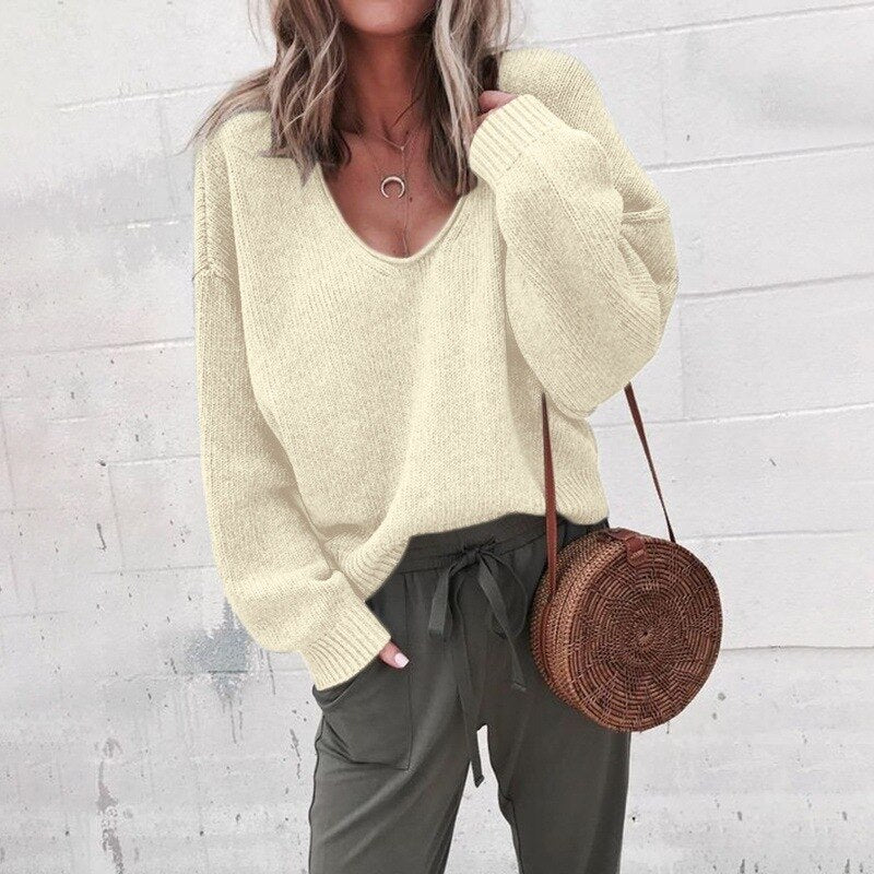 Danna | Women’s V-neck Knit Sweater